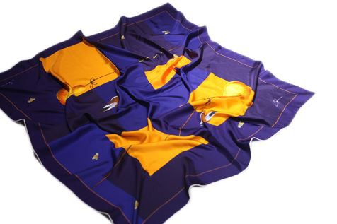 Khăn choàng lụa quá khổ Violet